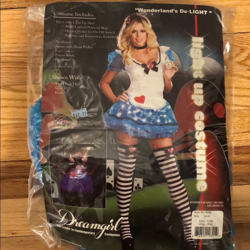 Light up Alice in wonderland costume
